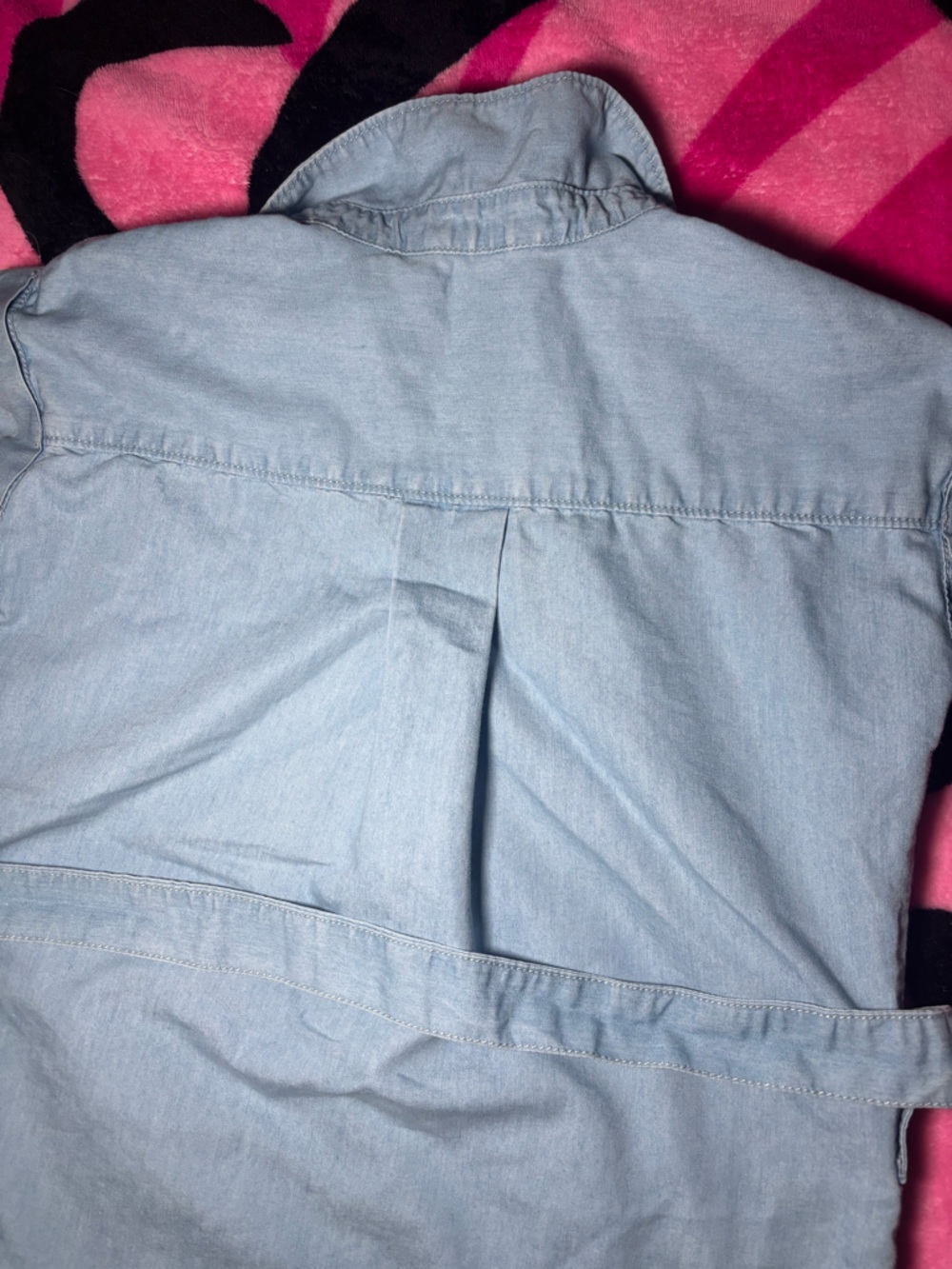 Calvin Klein Girls Chambray Denim Shirt Dress - Picture 8 of 10